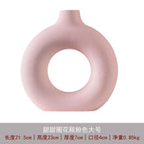 apartment decor inspiration Ceramic Vase Vase Ceramic Circle Vase Decoration Creative Ceramic Vase Suit Living Room Vase Ceramic