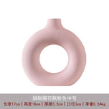 apartment decor inspiration Ceramic Vase Vase Ceramic Circle Vase Decoration Creative Ceramic Vase Suit Living Room Vase Ceramic