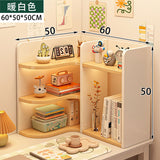 room inspo Shelf Desk Simple Student Dormitory Desk Corner Small Bookcase Desk Multi-Layer Desktop Storage Rack