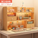 room inspo Desktop Storage Rack Household Bedroom Desk Small Wall Multi-Layer Bookshelf Living Room Children Desktop Storage Bookshelf