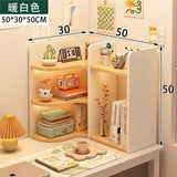 room inspo Shelf Desk Simple Student Dormitory Desk Corner Small Bookcase Desk Multi-Layer Desktop Storage Rack