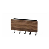 Popxstar Wall Hanging Bamboo Key Hanger Holder Wall Organizer Rectangle Key Rack Hooks Coat Hooks Home Decoration Coat Hanger