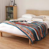 Popxstar  Luxury Bed Blanket Boho Throw Blanket Winter Thick Coral Fleece Sofa Blanket Bed Plaid Bedspread On The Bed Home Decor
