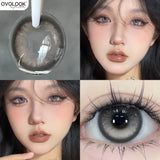 Popxstar 2pcs/pair Beauty Purple Contact Lenses for Eyes Myopia Colored Contact Lenses Natural Blue Lens Fashion Cosplay Pupils