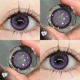 Popxstar  1Pair Red Color Contact Lens Pupils High Quality Myopic Eyes - 0.00 to- 8.00 Diopter Halloween Red Lenses Fast Shipping
