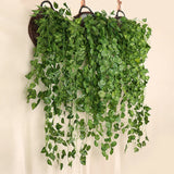 Popxstar Artificial Plants Vines Wall Hanging Simulation Creeper Wall Hanging Indoor Green Plant Wall Decoration Fake Flower Rattan Plant