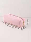 Popxstar  1pc Pencil Case Solid Color Pencil Case school supplies Large Capacity Pencil Case Stationery Bag Pencil Case School Pencil Case