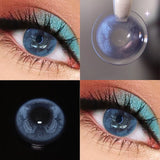 1pair Color Contact Lenses With diopters Purple Pupils Beauty Lenses Makeup Blue Myopia Contacts Cosplay Anime New Style