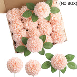Popxstar spring decor 25Pcs Artificial Foam Dahlia Daisy Flowers with Stem DIY Wedding Bridal Bouquet Table Centerpieces Arrangement Party Decoration