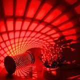 Popxstar  Creative RGB 16 color light and shadow ambient night light, USB office bedroom bedside table lamp romantic dimmable ambient lig