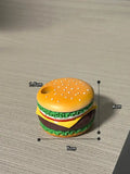 Popxstar Hamburger Pen Holder Pencil Holder for Desk Hamburger Handmade Pencil Holder Bedroom Desk Organizers Desk Accessories Decoration