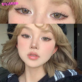 NEW Colored Contact Lenses Beauty Women Green Lens Nature Look Brown Lens Colorful Contact Lens 14.5mm Big Eyes Blue Lens
