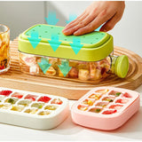 2-in-1 With Straw Water Bottle Ice Cube Silicone Tray Food-grade Ice Make Pressing Mould Ice Drink Cup Outdoor Fruit Juice Cup