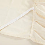 Popxstar shabby chic New 3 Layers Bed Skirt Lace Ruffled Bed Skirt Couvre Lit Bedroom Bed Cover Bed Skirt Non-slip Mattress Cover Bedsheet Bedspread