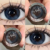 Blue Color Contact Lenses Black Pupil 6months 1pair Cosmetic Lenses