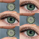 1 Pairs Contact Lenses High Quality Brown Cosmetics for Party Colorful Contacts Lens Yearly Use Natural Soft Pupil