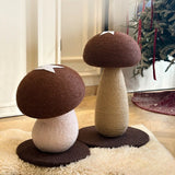 Mushroom Cat Scratching Post Natural Sisal Kitten Scratcher Toys Climbing Stand for Indoor Cats Interactive Pet Furniture