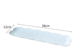 Nordic Relief Breakfast Plate Cake Rectangular Dim Sum Plate Creative Flat Plate