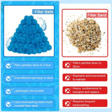 Popxstar Swimming Pool Filter Ball, A Newly Upgraded Efficient Filter Sand, Reusable Environmentally Blue Filter Medium Ball