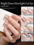 Autumn Winter Blue Black Red Glass Bead Crystal Cat Eye Gel Nail Polish New Whitening High Density Sparkling Nail