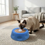 Interactive Food-Grade Silicone Dog Licking Bowl Anti-slip Anti-Choking Pet Slow Feeder Rolling Ball Dog Treat Bowl Liquid Snack