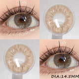 1 Pair Color Contact Eye Color Lenses Makeup Natural Brown Lens Cosmetics Gray Eyes Lenses Woman Makeup Blue Beauty Con