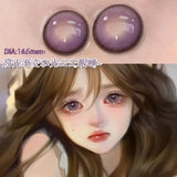 Popxstar 1Pair/2pcs Anime Lenses Cosplay Contact Lenses for Eyes Pink Blue Brown Color Lens Eyes Natural Beauty Lens Yealy Use