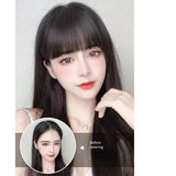 Popxstar Fake Air Bangs Hair Styling Tools Hair Clip-In Extension Synthetic Hair Fake Fringe Natural False Hairpiece Women Clip In Bangs
