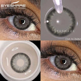 Popxstar Colored Contact Lenses for Eyes 1Pair/2Pcs Yearly Natural Blue Lenses Cosmetic Soft Beautyful Pupils Gray Eye Contacts