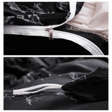 Popxstar  3pcs Duvet Cover Set with Pillow Case Double Comforter Bedding Set Quilt Cover Queen/King Couple or Single Bed