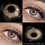 Popxstar  1 Pair NEW Colored Pupils Makeup Green Contact Lenses Beauty Women Colored Pupils Cosmetic Brown Natural Pupils