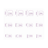 Popxstar  Black French Tip Fake Toenails Summer Nude Color Wearable Press on Nails Simple Charm Manicure Stick-on False Toe Nails 24Pcs