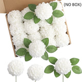 Popxstar spring decor 25Pcs Artificial Foam Dahlia Daisy Flowers with Stem DIY Wedding Bridal Bouquet Table Centerpieces Arrangement Party Decoration