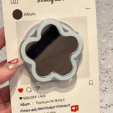 Cute Flower Magnetic Phone Holder Star Scalable Mirror Bracket For IPhone17 Samsung Suitable Mag-Safe Desktop Lazy Grip Stand