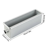 Popxstar Long Cake Baking Pan Non-Stick Flowing Heart Cake Mold Aluminium Alloy Square Bread Loaf Pan With Center Tube DIY Baking Tools
