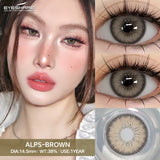 1Pair New Color Contacts Lenses Fashion Soft Blue Green Eyes Contacts Gray Beauty Pupils Brown Eyes Lenses Fast Shiping
