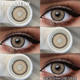 1 Pair Natural Eyes Color Contact Lenses for Eyes Brown Gray Beauty Pupils Blue Contacts Lens Yearly Cosmetic Lens