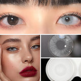 Popxstar 【1*contacts Lenses+1*tweezers+1*lenses Case】 Contacts Pupil Natural Contact Lenses For Eyes Yearly Cosmetic Contacts Lenses