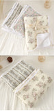 Popxstar Baby Blanket Printed Pure Cotton Baby Muslin Swaddle Blanket Breathable Newborn Quilt Soft Warm Core Children's Quilt 100*100CM