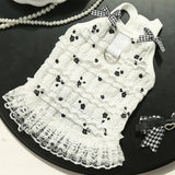 Spring Pet Lace Bowknot Dress Cute Vest Cat Teddy Shirt Dog Dresses for Small Dogs Puppy Clothes
