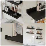 Popxstar Set of 3 Floating Shelves for Wall Living Room Decor Wall Mounted Shelves with Lip for Display Picture Ledge Shelf for Bedroom