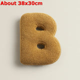 Popxstar  Ins 26 English Letters Plush Throw Pillow Soft Stuffed Kids Toys Dolls Sofa Cushion Room Decor Shooting Props for Children Gifts