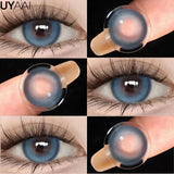 1 Pair color  Korean Fashion Lenses Pink Anime Lenses Comics Gilr Tears Lens Blue Lenses for Eyes Green Lenses for Party