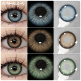Popxstar  2pcs Contact Lenses Colored Contacts Beautiful Pupil Natural Contact Lenses for Eyes Color Yearly Cosmetic Contact Lens