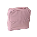 PU Vertical Makeup Bag Multi-layer Solid Color Stationery Storage Bag Square Large Capacity Cosmetics Storage Bag Travel