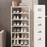Popxstar Shoe Rack Storage Organizer 5-7laye Shoe Cabinets Shoes Storage Rack Space Saving Sneakers Organizer for Wall Corner Shoes Shelf