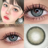 Popxstar 2pair/pcs Natural Lenses Contact Lenses for Eyes Beauty 10 Tone Natural Pupil Eye Color lens Yearly Use 14.2/14.5mm