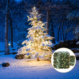 Popxstar shop party pieces 10-20M LED String Lights Fairy Green Wire Outdoor Christmas Light Tree Garland for New Year Street Home Party Wedding Decorion