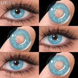 1 Pair Multicontacts for Woman y2k Korean Style Fashion Eye Lenses Blue Eye Color Contacts Purple Lenses Gray Natural Lens