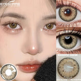 Popxstar  1 Pair Colored Contact Lenses Natural Look Brown Eye Lenses Gray Contact Blue Lenses Fast Delivery Green Eye